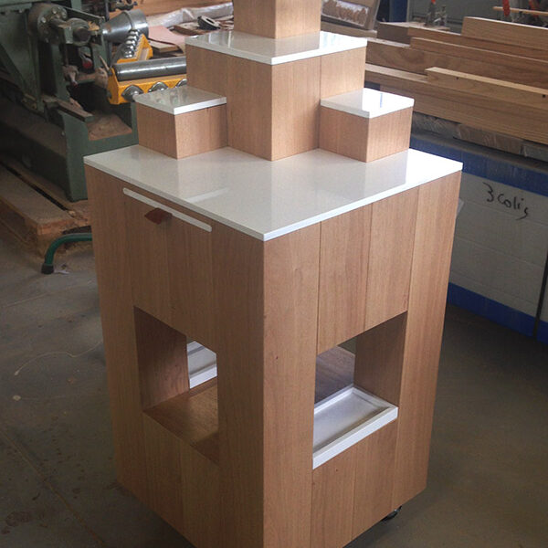 Desserte restaurant sur-mesure - Menuiserie Peysieux - Novalaise